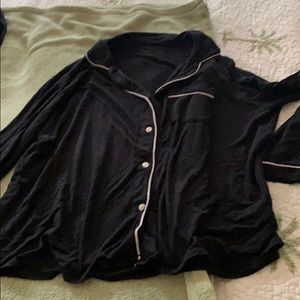 Modal/spandex black pajama set